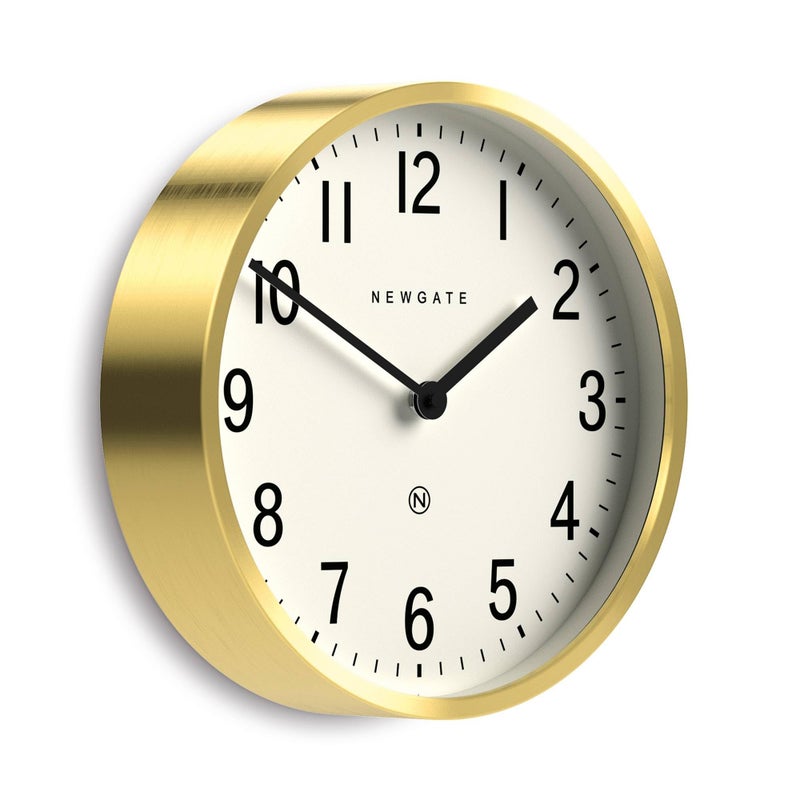 NEWGATEÂ® Master Edwards Wall Clock | Mid Century Style Clock | 12 inch | Deep Metal case with Brass/Gold Finish | Modern Retro Design for Kitchen, Living Room or Office - Image 2